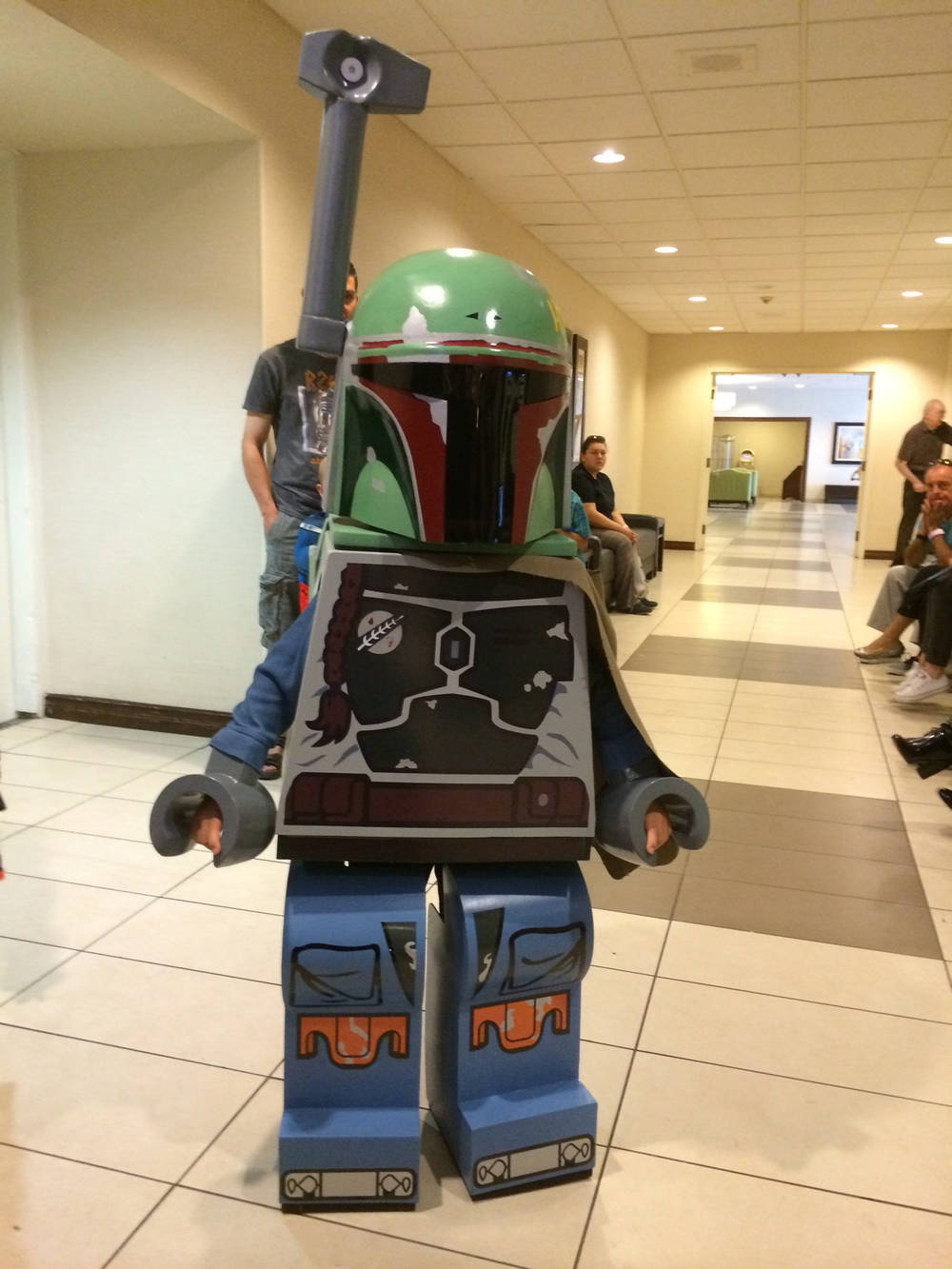 Kids' Boba Fett minifig cosplay Boing Boing